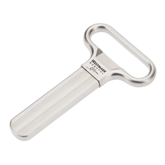 Alt view image 2 of 7 - Westmark Ah-So Wine Opener 2 Prong Wine Bottle Opener for Vintage Bottles, German Manual Cork Remover, Chrome Finish, Superfine Polished Steel