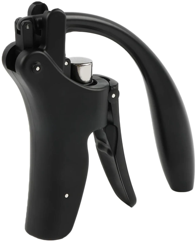 Main image of Compact Wine opener Vertical Lever Corkscrew Wine Bottle Opener with Foil Cutter & Extra Screw