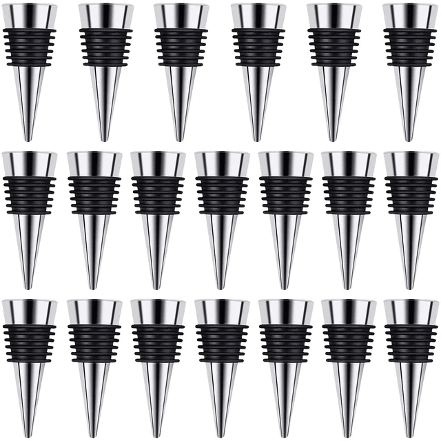 Main image of Wine Stopper 20 Pack, Reusable Decorative Bottle Stoppers | Wine Stoppers for Kitchen, Bar, Gifts, Holiday Party, Wedding