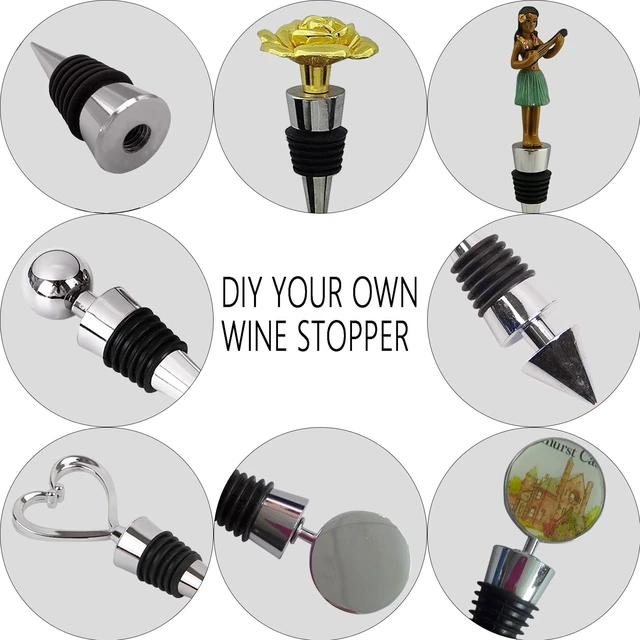 Alt view image 3 of 7 - Wine Stopper 20 Pack, Reusable Decorative Bottle Stoppers | Wine Stoppers for Kitchen, Bar, Gifts, Holiday Party, Wedding