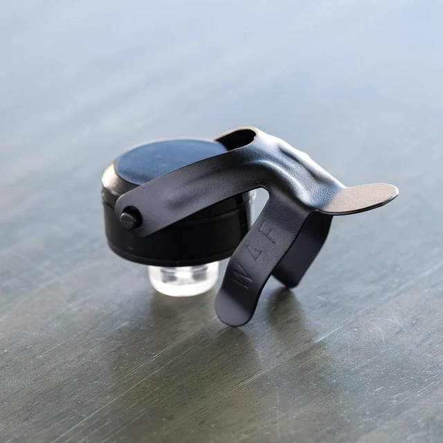 Alt view image 3 of 6 - Champagne Stoppers - WAF Patented Seal - Made in Italy - Black | Fits 750ml Bottles, No Pressure Pump Needed, Keeps Bubbles Fresh 3-5 Days, BPA Free, Easy-Lock Stainless Steel Clip