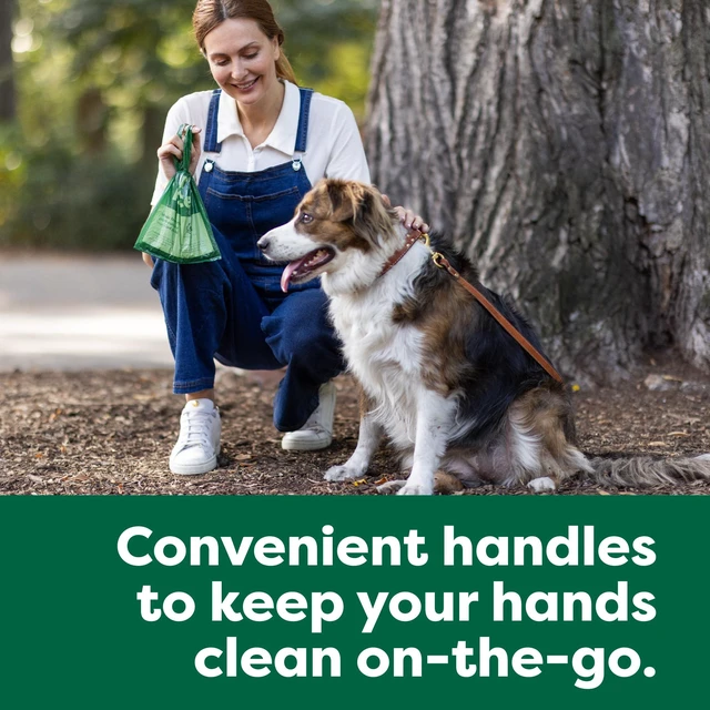 Alt view image 3 of 7 - Dog Poop Bags for Dogs, 120 Easy Tie Handle Bags, Lavender | Extra wide, Leakproof Easy Tie Poop Bags with Handles