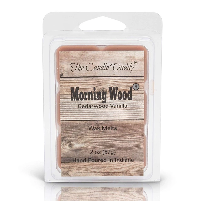 Alt view image 2 of 3 - Morning Wood- Cedarwood Vanilla Scented Wax Cubes - Maximum Scent Cedarwood Wax Melts - Candle Scent Melts- Enjoy Candle Ambience Without Flame Soot - 1 Pack - 6 Cubes- 2 oz