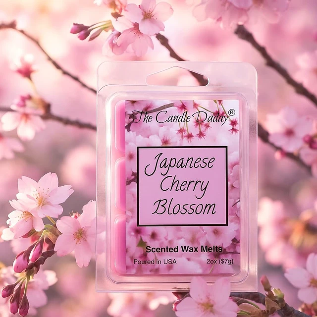 Alt view image 2 of 2 - Japanese Cherry Blossom Scented Wax Melts, 2 oz, 6 Cubes, Made in USA