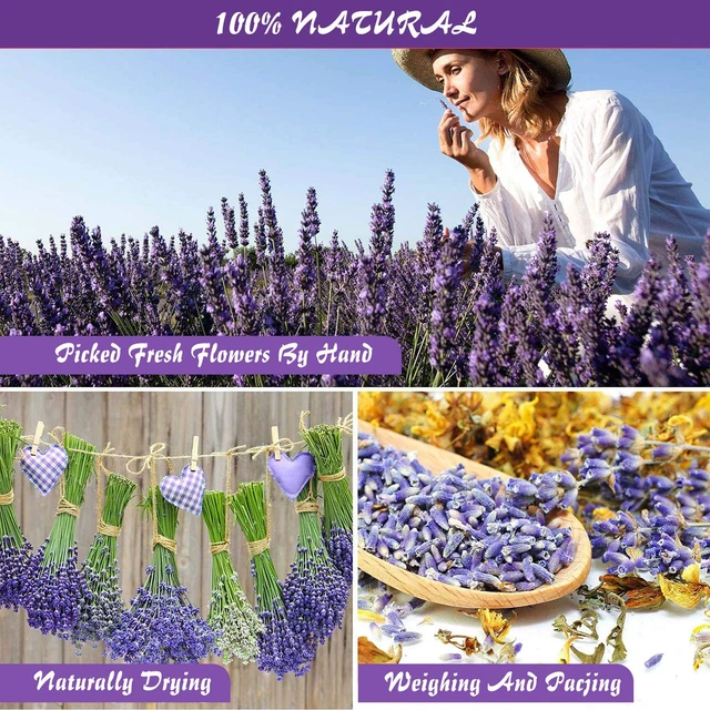 Alt view image 3 of 7 - 16 Bags Dried Flowers,100% Natural Dried Flowers Herbs Kit for Soap Making, DIY Candle Making,Bath - Include Rose Petals,Lavender,Don't Forget Me,Lilium,Jasmine,Rosebudsand More