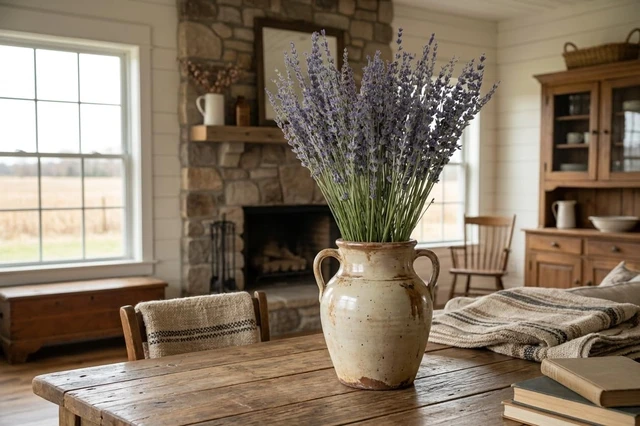 Alt view image 5 of 6 - Dried Lavender 2 Bunches 100% Fresh Natural Purple Bouquet Flowers for Bathroom Photo Props Crafts Decoration, 15-17" for Shower Weeding Vase Decor, Home Fragrance(200-220 Stems(100g/3.5oz Total))