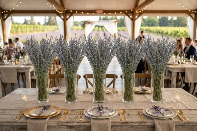 Alt view image 6 of 6 - Dried Lavender 2 Bunches 100% Fresh Natural Purple Bouquet Flowers for Bathroom Photo Props Crafts Decoration, 15-17" for Shower Weeding Vase Decor, Home Fragrance(200-220 Stems(100g/3.5oz Total))