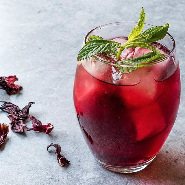 Alt view image 4 of 5 - 4oz Dried Whole Hibiscus Flowers and Petals, Flor de Jamaica | Perfect for Tea and Mexican Agua Fresca, Sorrel Flower, Zobo Flower