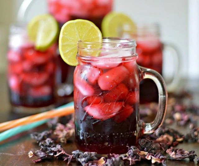 Alt view image 2 of 4 - Organic Hibiscus Flowers - 1 lb (16oz) - Herbal Tea - 100% Certified Organic - Flor de Jamaica - Agua Frescas - EarthWise Aromatics