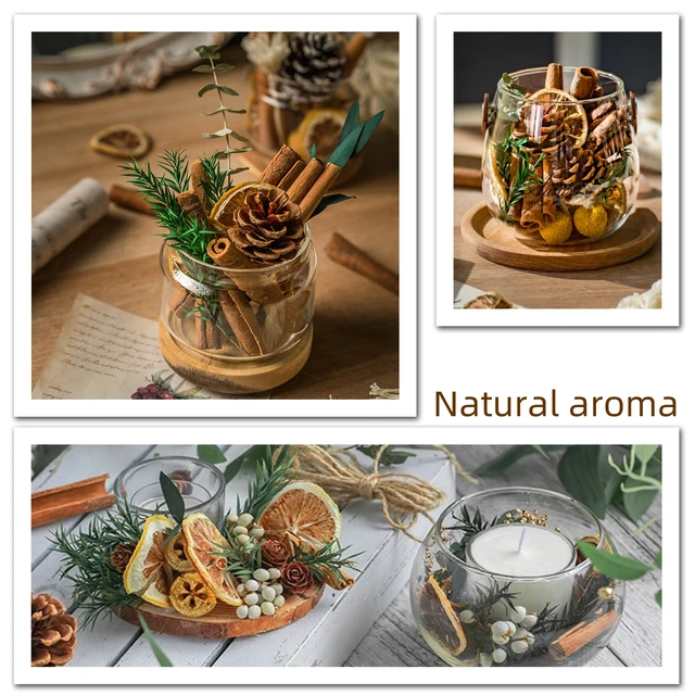 Alt view image 5 of 6 - DIY Dried Flowers Kit with Lavender, Pinecone, Scented Orange Slices, Lemon Slices, Cinnamon Sticks for Home Decor, Aroma Diffuser,Christmas Decoration, DIY Crafts Holiday Decor