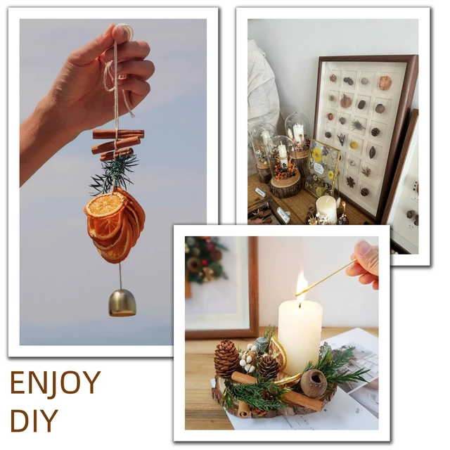 Alt view image 6 of 6 - DIY Dried Flowers Kit with Lavender, Pinecone, Scented Orange Slices, Lemon Slices, Cinnamon Sticks for Home Decor, Aroma Diffuser,Christmas Decoration, DIY Crafts Holiday Decor