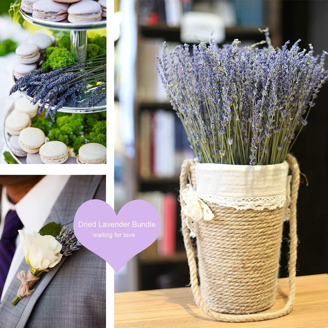 Alt view image 4 of 7 - Dried Lavender Flowers Bundles 200 Stems Dry Lavender Bunch for Home Decor, Crafts, Wedding Bouquets
