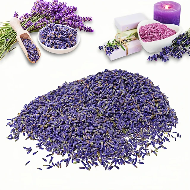 Alt view image 6 of 7 - Dried Lavender Flowers 7oz (200g), Calming Natural Lavender Buds for Bath Soaks DIY Soap Crafts Home Sachets Wedding Confetti, Long-Lasting Floral Petals