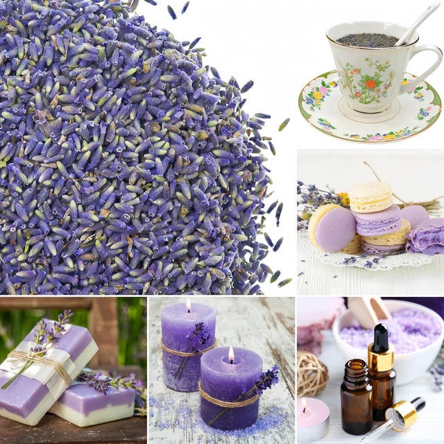 Alt view image 7 of 7 - Dried Lavender Flowers 7oz (200g), Calming Natural Lavender Buds for Bath Soaks DIY Soap Crafts Home Sachets Wedding Confetti, Long-Lasting Floral Petals