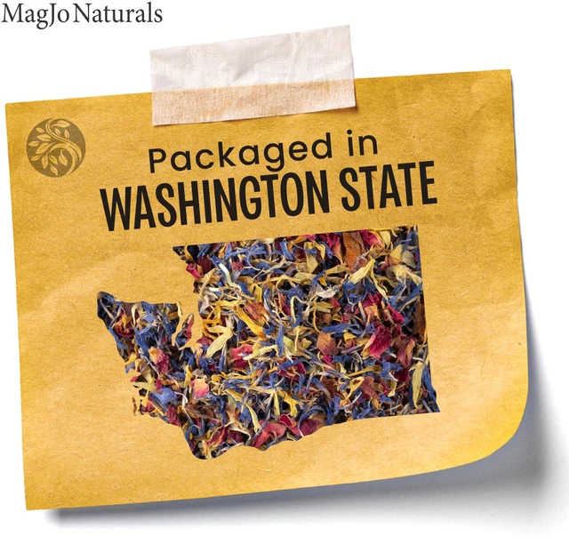 Alt view image 6 of 7 - Naturals Brilliant Flower Petal Blend - Edible blend of calendula, blue cornflower and rose petals, all natural, food-grade, dried floral mix for baking, cocktails & garnish, Packaged in the USA
