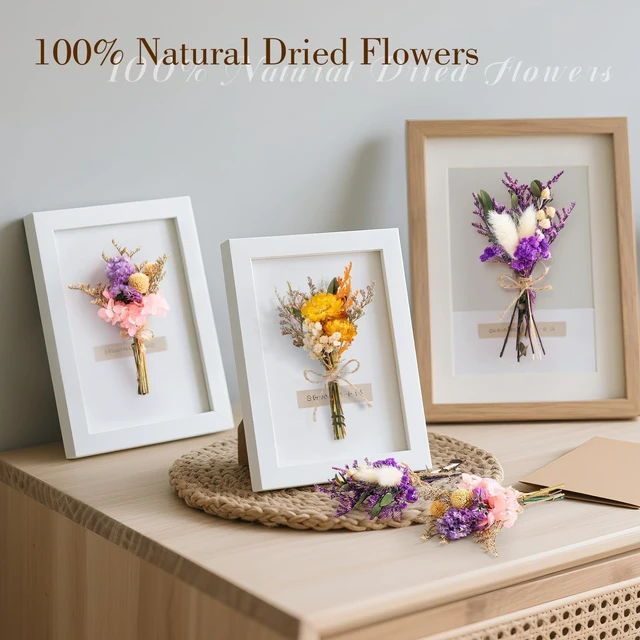 Alt view image 3 of 6 - 12/24 PCS Charming Mini Dried Flowers Bouquet for Vase | Various Dried Wildflowers with Stems Mini Handmade Wildflowers Natural Real Flowers Bulk Flowers Craft (Blossoms, 12 PCS)
