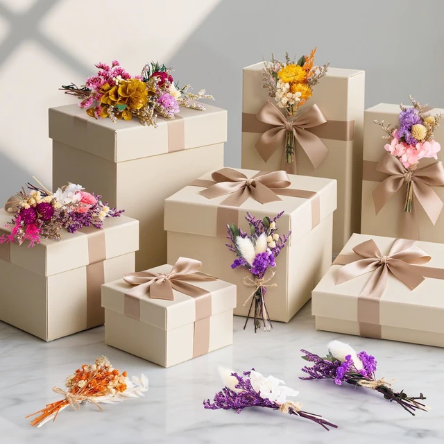 Alt view image 6 of 6 - 12/24 PCS Charming Mini Dried Flowers Bouquet for Vase | Various Dried Wildflowers with Stems Mini Handmade Wildflowers Natural Real Flowers Bulk Flowers Craft (Blossoms, 12 PCS)