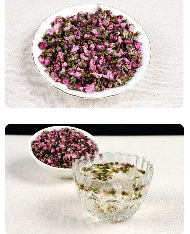 Alt view image 2 of 6 - Natural Peach Flowers Aromatic Dried Flowers for Soap, Candle Making, Tea, Herbal, Floral DIY Craft Wholesale, Top Grade - 4 OZ