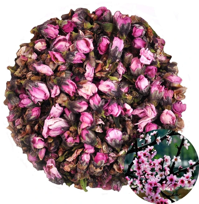 Main image of Natural Peach Flowers Aromatic Dried Flowers for Soap, Candle Making, Tea, Herbal, Floral DIY Craft Wholesale, Top Grade - 4 OZ