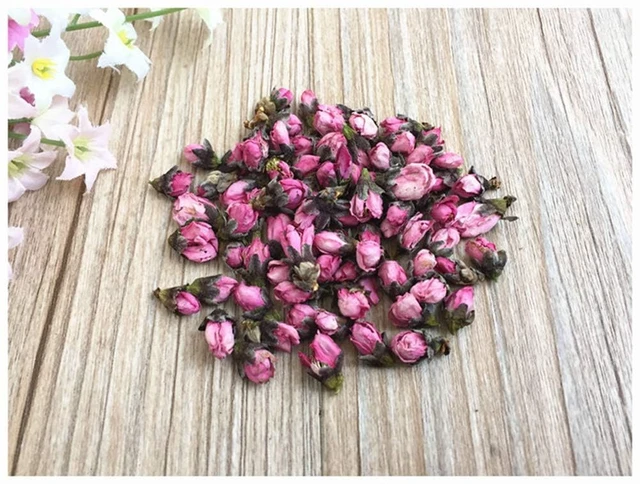 Alt view image 3 of 6 - Natural Peach Flowers Aromatic Dried Flowers for Soap, Candle Making, Tea, Herbal, Floral DIY Craft Wholesale, Top Grade - 4 OZ