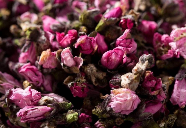 Alt view image 4 of 6 - Natural Peach Flowers Aromatic Dried Flowers for Soap, Candle Making, Tea, Herbal, Floral DIY Craft Wholesale, Top Grade - 4 OZ