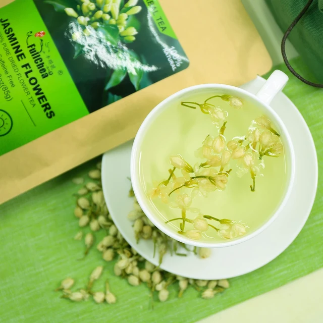 Alt view image 3 of 6 - Jasmine Flowers, 3oz/85g, Whole Dried Flower Buds | Edible jasmine whole flower buds, Non-GMO and caffeine-free, with natural floral aroma for tea and soothing infusions