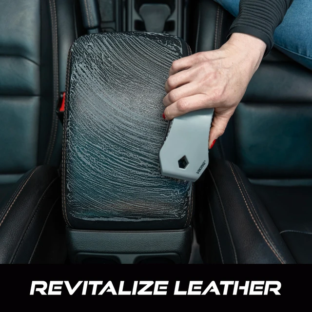 Alt view image 2 of 6 - Leather Cleaner Brush for Interior Car Cleaning, Horsehair Bristles | Soft Bristle Cleaning Brush for Car Interior, Home, and Garage