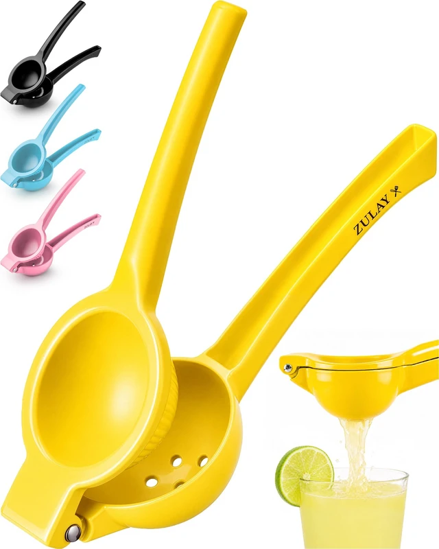 Main image of Metal Lemon Squeezer - Handheld Lemon Juicer Squeezer - Easy to Use Citrus Juicer - Manual Press for Extracting the Most Juice Possible - Extracts Every Last Drop