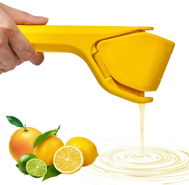 Main image of Manual Lemon Squeezer, Hand Lemon Squeezer, Durability and longevity, Easy to Use & Dishwasher Safe, Lemon Juicer, Citrus Juicer, Lemon Juicer Squeezer to Squeeze Lemons, Yellow, HomeyVenture