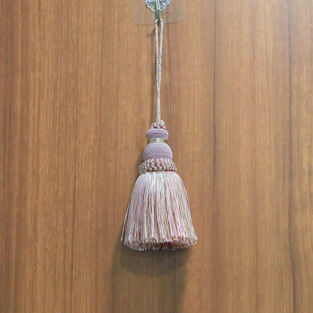 Alt view image 5 of 7 - 9.5 Inch Decorative Tassel with Loops, Mix Pink 2 Pack | DIY Decorative Tassel Accessories for Home, Door and Furniture Ornament Decoration Projects
