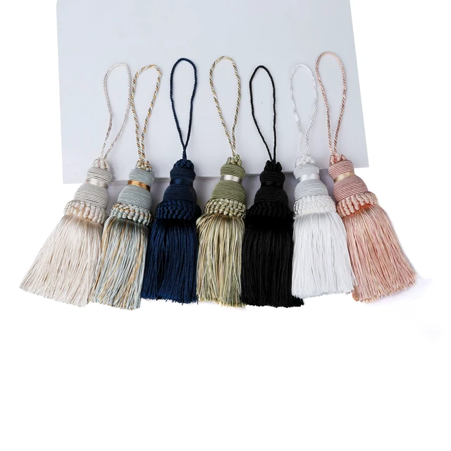 Alt view image 7 of 7 - 9.5 Inch Decorative Tassel with Loops, Mix Pink 2 Pack | DIY Decorative Tassel Accessories for Home, Door and Furniture Ornament Decoration Projects
