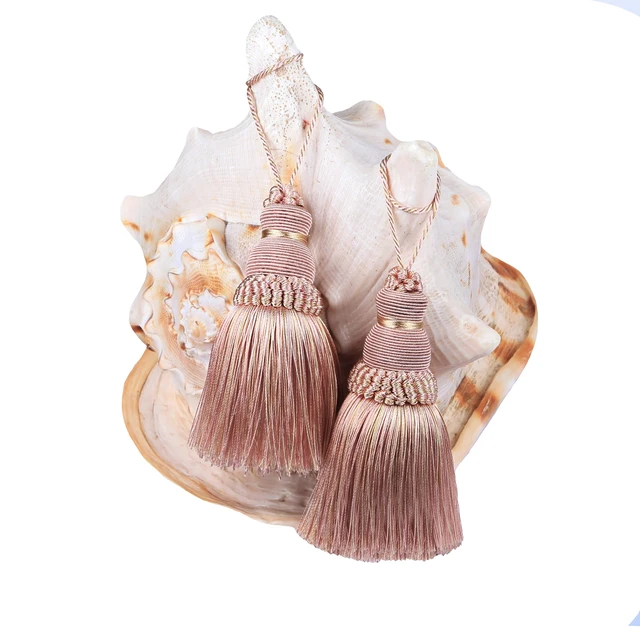 Alt view image 6 of 7 - 9.5 Inch Decorative Tassel with Loops, Mix Pink 2 Pack | DIY Decorative Tassel Accessories for Home, Door and Furniture Ornament Decoration Projects