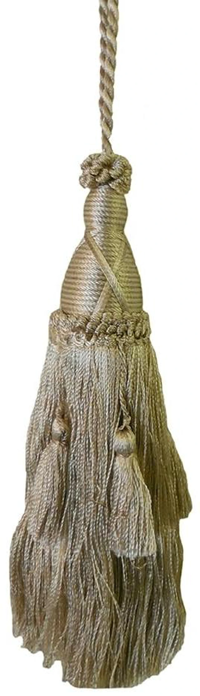 Main image of 1 Pack Elegant Long Decorative Tassel with Hanging Loop, 15.35in Total Length Luxury Curtain Tieback, Door Handle Ornament, and Home Décor Accessory - E96145_J