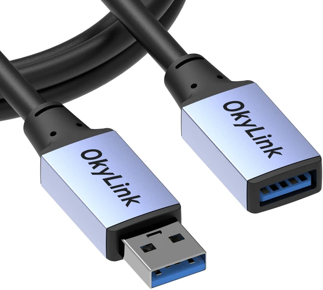 Main image of USB 3.0/3.2 Gen 1 Extension CableA to A, Male to Female 5Gbps 5ft | 1.5m, with Aluminum Housing, Plug and Play,for Hard Drive, SSD, Printer, PC
