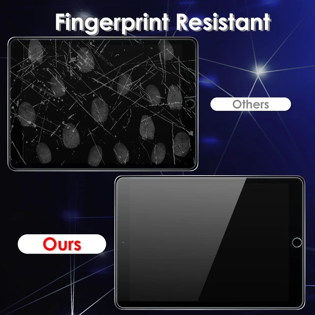 Alt view image 4 of 5 - 2-Pack Screen Protector Compatible with iPad 9.7" 6th/5th Generation - 2018/2017 Model/iPad Air 2/ Air 1/ iPad Pro 9.7, Tempered Glass Clear Film, Anti-Scratch, 9H Hardness, Easy Installation