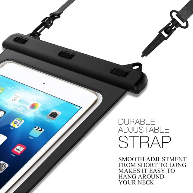 Alt view image 4 of 7 - Universal iPad Waterproof Case, Waterproof Dry Bag Pouch for iPad Pro 12.9" 6/5/4/3 iPad Pro 11" / 10.5", iPad Air 5/4 10.9" 2022/2020, Galaxy Tab S8/S7, Android Tablet Up to 12.9 inch