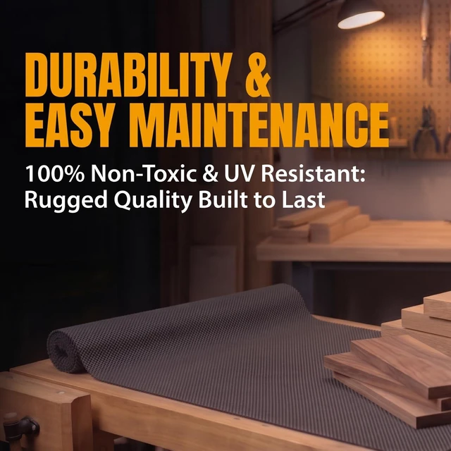 Alt view image 2 of 7 - Heavy Duty Non Slip Mat, Anti Slip Mat, 24" x 48" Non Slip Pad Tool Mats for Woodworking Router, Workshop, Sanding, Cabinet, Workbench, Toolbox Drawer & Shelf Liner (71014)