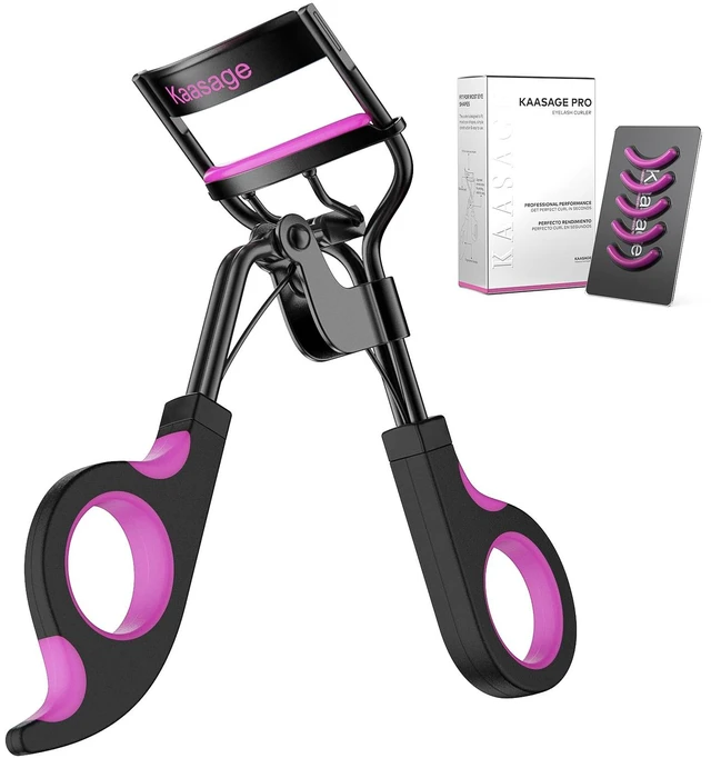 Main image of Eyelash Curler with Pads, Achieve Perfect Curls in 5 Seconds | Lash Curler with 5 Extra Silicone Replacement Pads