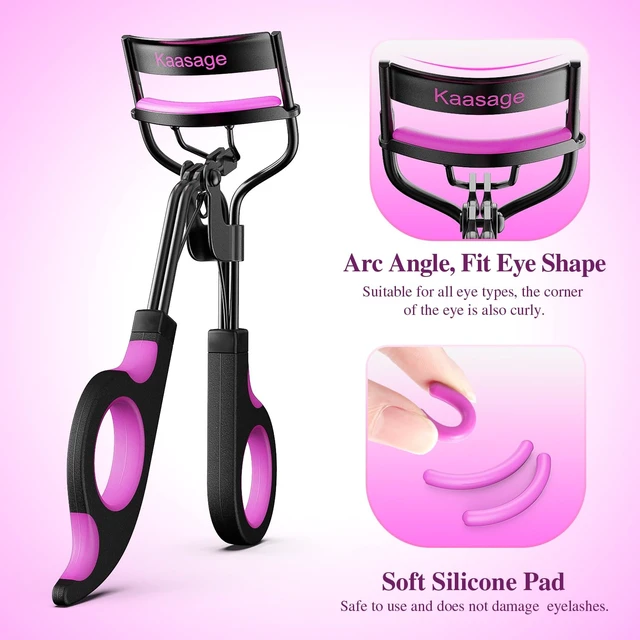 Alt view image 2 of 7 - Eyelash Curler with Pads, Achieve Perfect Curls in 5 Seconds | Lash Curler with 5 Extra Silicone Replacement Pads