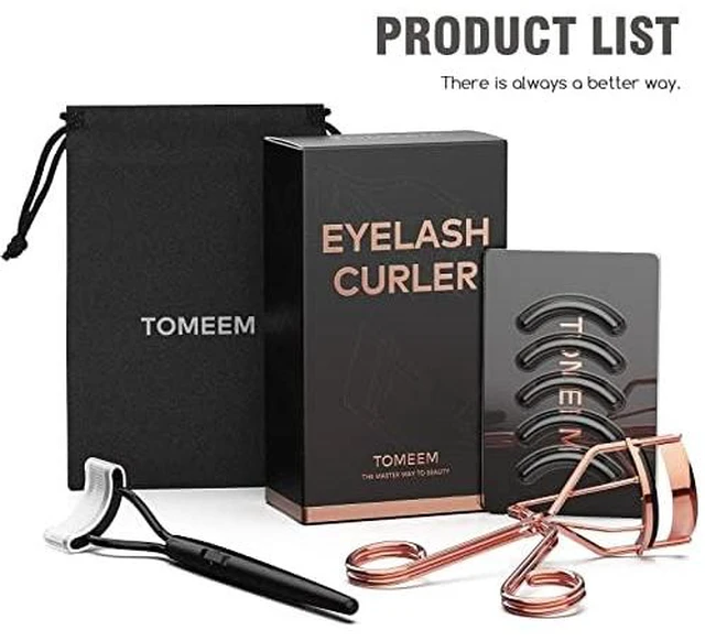 Alt view image 7 of 7 - Eyelash Curler with Comb, Professional Volumizing Lash Lift Curler Kit | with Refill Pads for Home & Travel Uses, Rose Gold