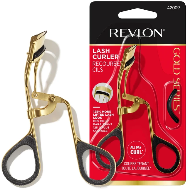 Main image of Gold Series Eyelash Curler, 1 Count | Easy to use eyelash curler, titanium-coated for durability, creates an open eye look.