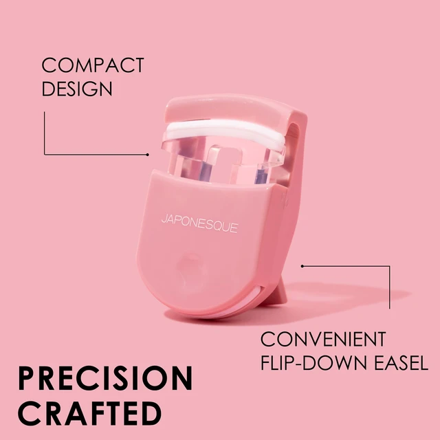 Alt view image 3 of 7 - Travel Eyelash Curler, Pink - Plastic Eyelash Curlers for Travel Makeup, Go Curl Lash Curler with Bonus Replacement Lash Pad - 1 Pack