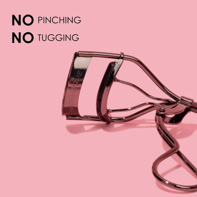 Alt view image 2 of 7 - Extreme Lash Curler - Scissor Comfort Handle, Deep Curl, Keeps Lashes Curled for 8 Hours, High Arch Design, for Natural or False Lashes, Includes 1 Refill Pad (Gunmetal)