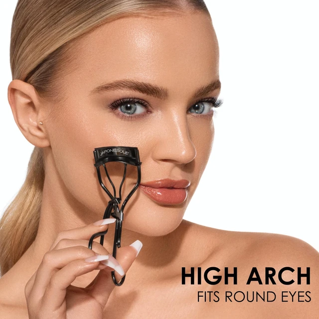 Alt view image 4 of 7 - Extreme Lash Curler - Scissor Comfort Handle, Deep Curl, Keeps Lashes Curled for 8 Hours, High Arch Design, for Natural or False Lashes, Includes 1 Refill Pad (Gunmetal)