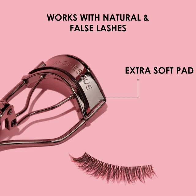 Alt view image 6 of 7 - Extreme Lash Curler - Scissor Comfort Handle, Deep Curl, Keeps Lashes Curled for 8 Hours, High Arch Design, for Natural or False Lashes, Includes 1 Refill Pad (Gunmetal)