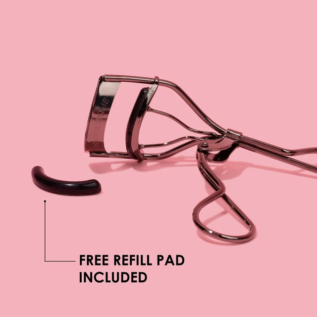 Alt view image 5 of 7 - Extreme Lash Curler - Scissor Comfort Handle, Deep Curl, Keeps Lashes Curled for 8 Hours, High Arch Design, for Natural or False Lashes, Includes 1 Refill Pad (Gunmetal)
