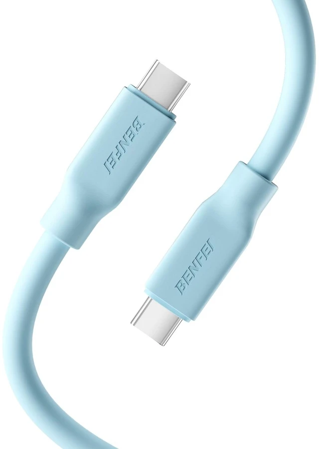 Main image of Silicone USB C Monitor Cable 3.3FT,8K@60Hz 4K@240Hz | 10Gbps Data Transfer | 240W PD Charging, for iPhone 17, MacBook, CarPlay, Portable Monitor