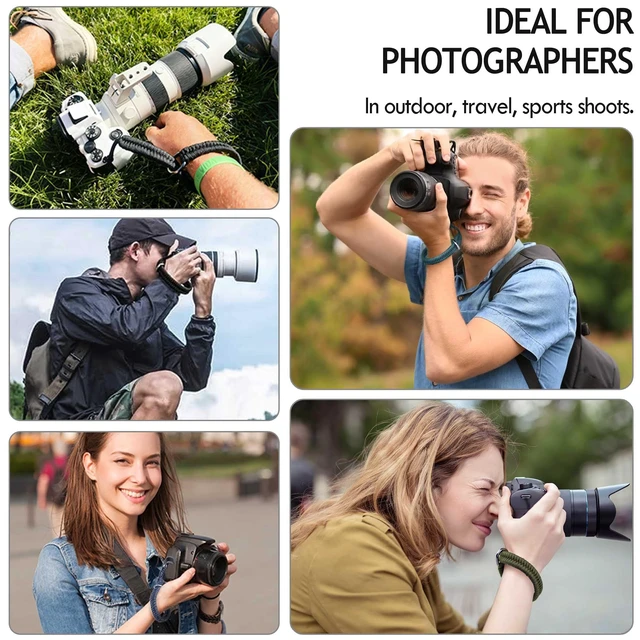 Alt view image 4 of 7 - Camera Wrist Strap - DSLR Mirrorless Camera Quick Release Camera Hand Strap | with Safer ConnectorBlack