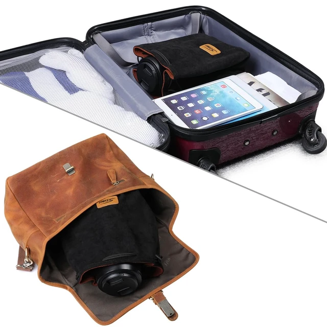 Alt view image 6 of 6 - Soft Camera Bag DSLR Insert Handbag Drawstring Lens Case | Soft Suede, Drawstring Closure, Dust-proof, Scratch-resistant, Compatible with Canon Nikon Sony