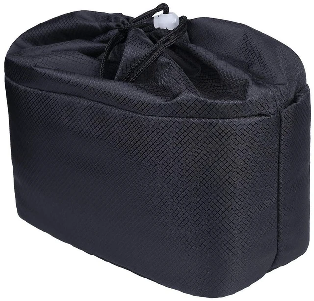 Main image of Shockproof Camera Insert Bag for SLR DSLR Mirrorless Camera Lens Flash Light Accessories Camera Pouch with Adjustable Dividers for Canon Nikon Sony Water Resistant Camera inner case(Black)
